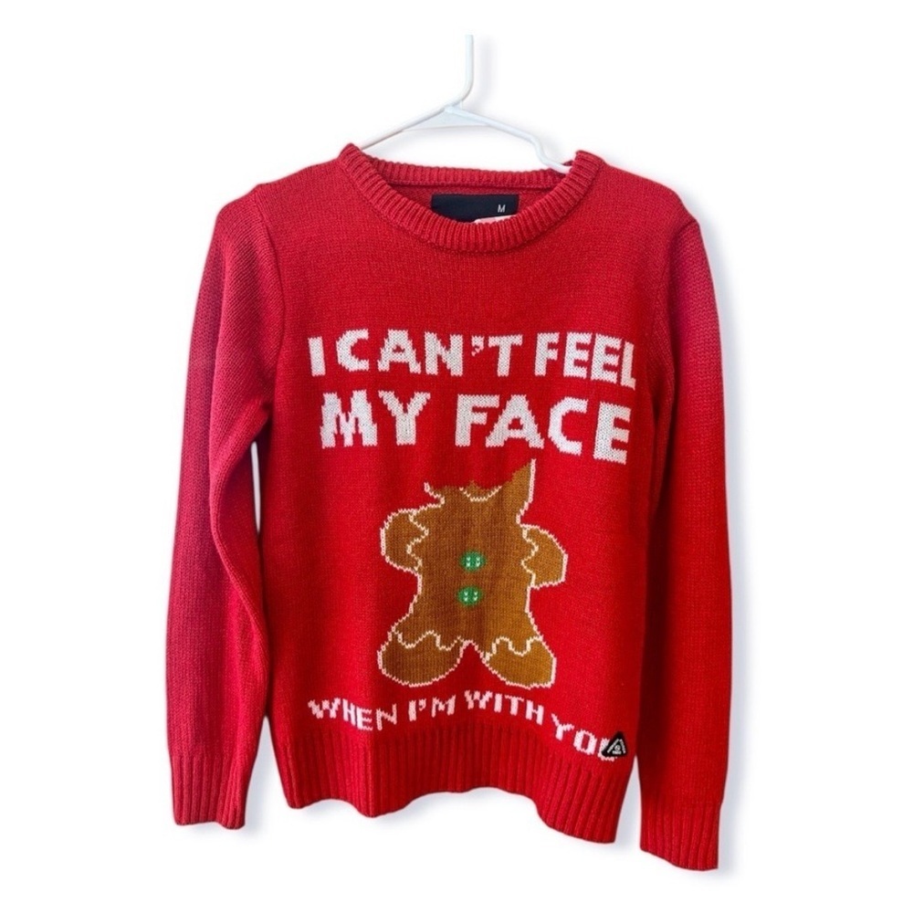 American Stitch Red Sweater with Gingerbread Design - Picture 4 of 8